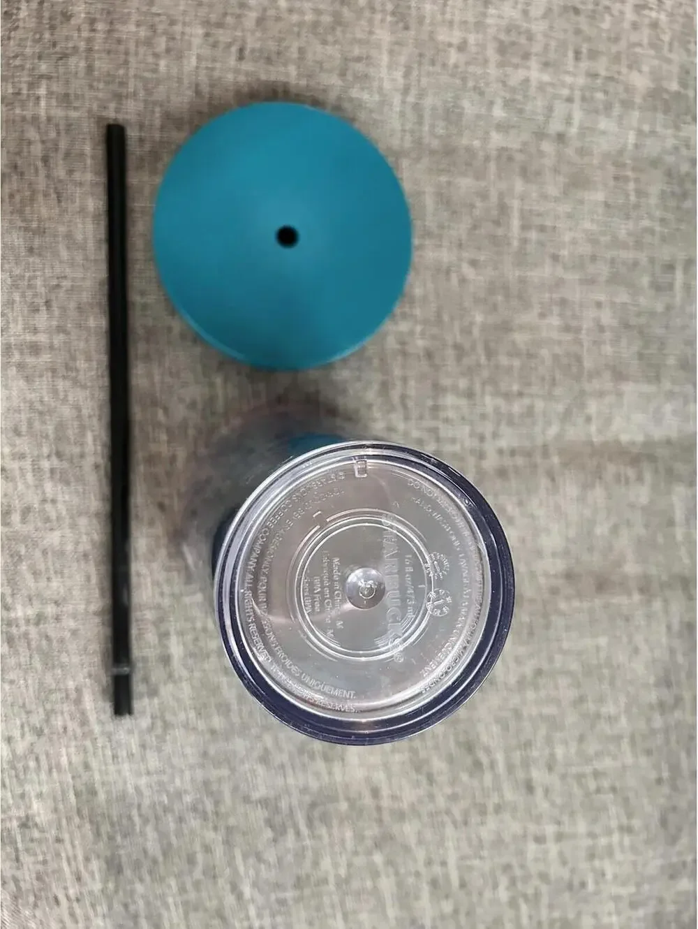 Starbucks Blue Palm Chamomile Flower 16oz Grande Cold Cup Acrylic Tumbler